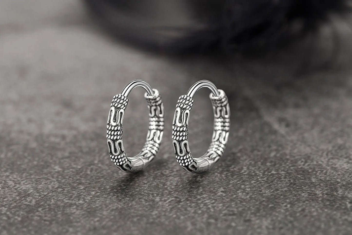 Pendientes Aro Plata 925 – Estilo Vintage Elegante