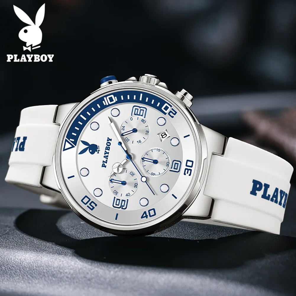 Playboy 3036 - Quartz Watch with Complete Calendar