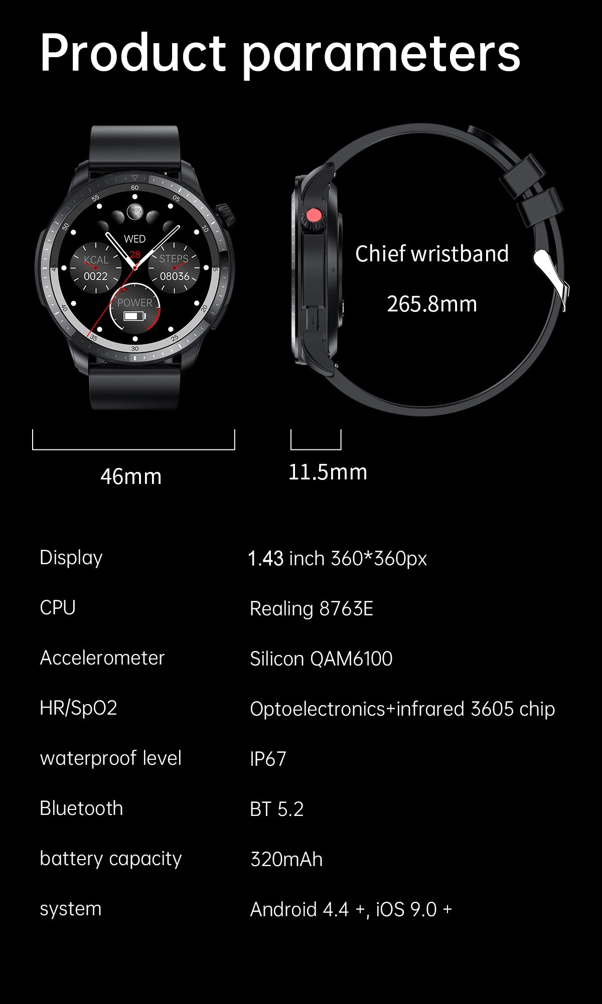 Smartwatch Aifeec GTR4 - Tecnología Avanzada